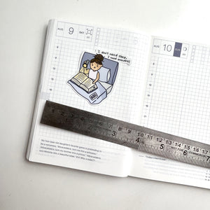 Reading girl // Laptop stickers // Vinyl Stickers