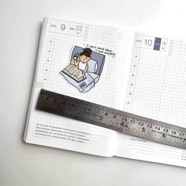Reading girl // Laptop stickers // Vinyl Stickers