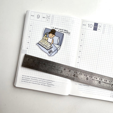 Reading girl // Laptop stickers // Vinyl Stickers