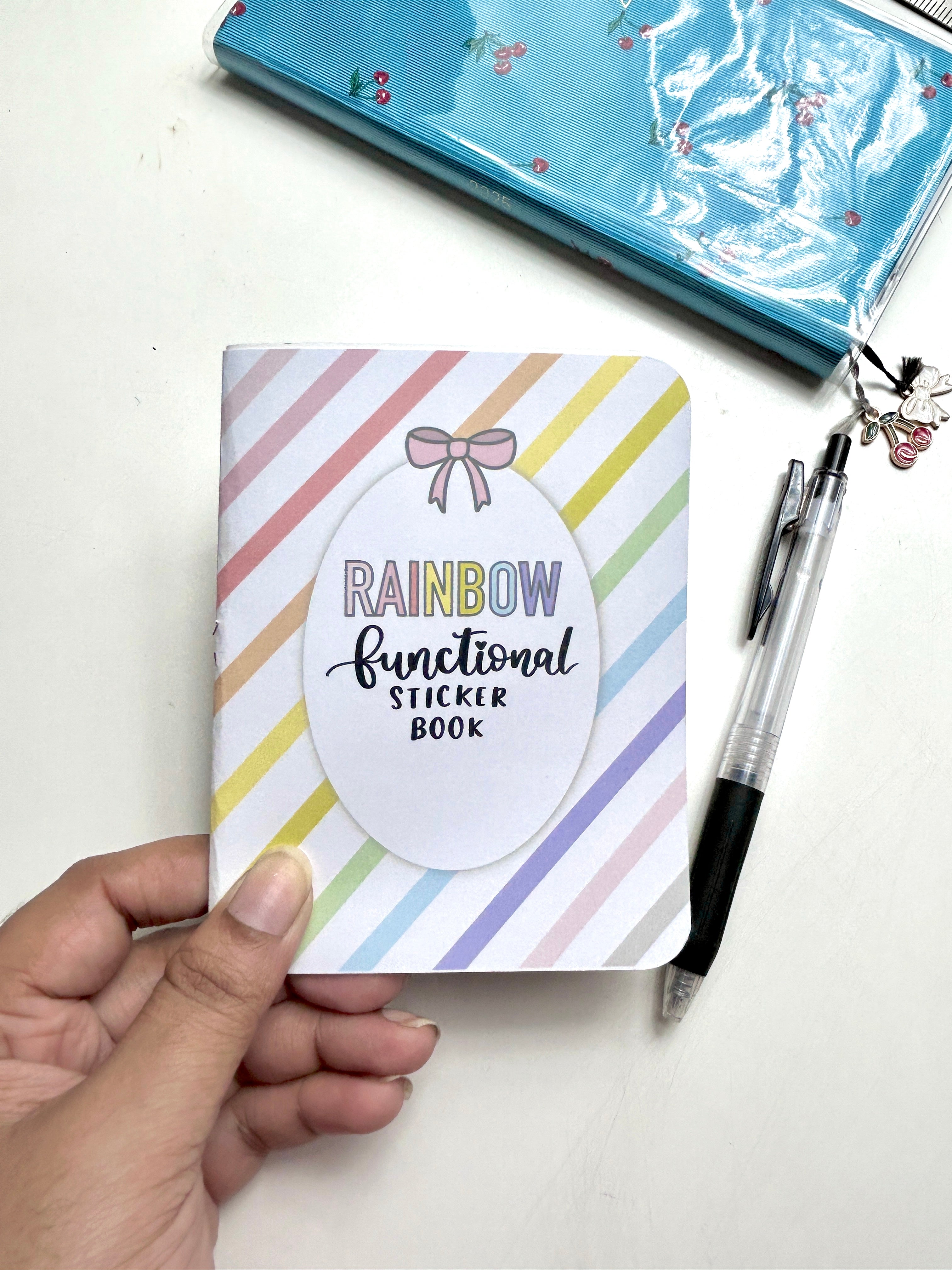 Pastel Rainbow Sticker Book (All 8 Sticker sheets) // Functional stick ...