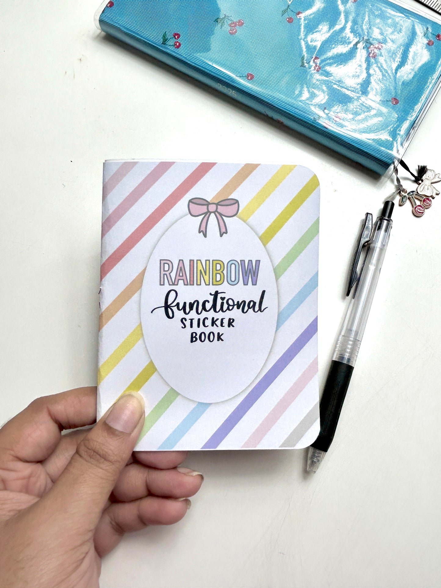 Pastel Rainbow Sticker Book (All 8 Sticker sheets) // Functional stickers
