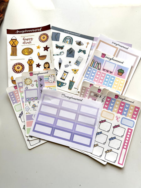 Oops Grab Bag - quarter sheets / functional stickers