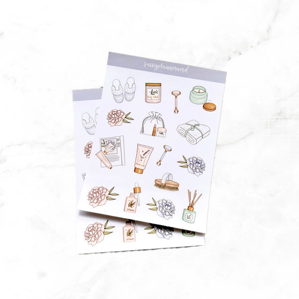 Pamper yourself deco stickers