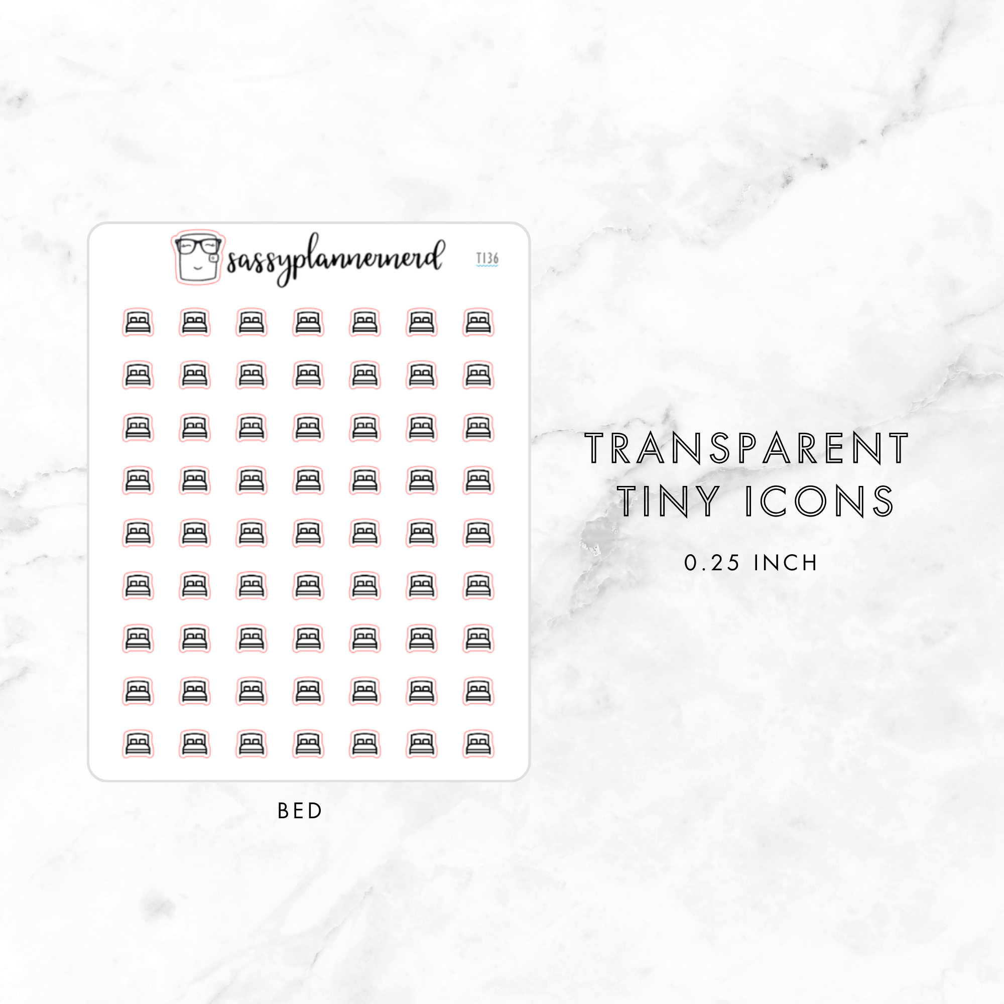 bed - tiny icons