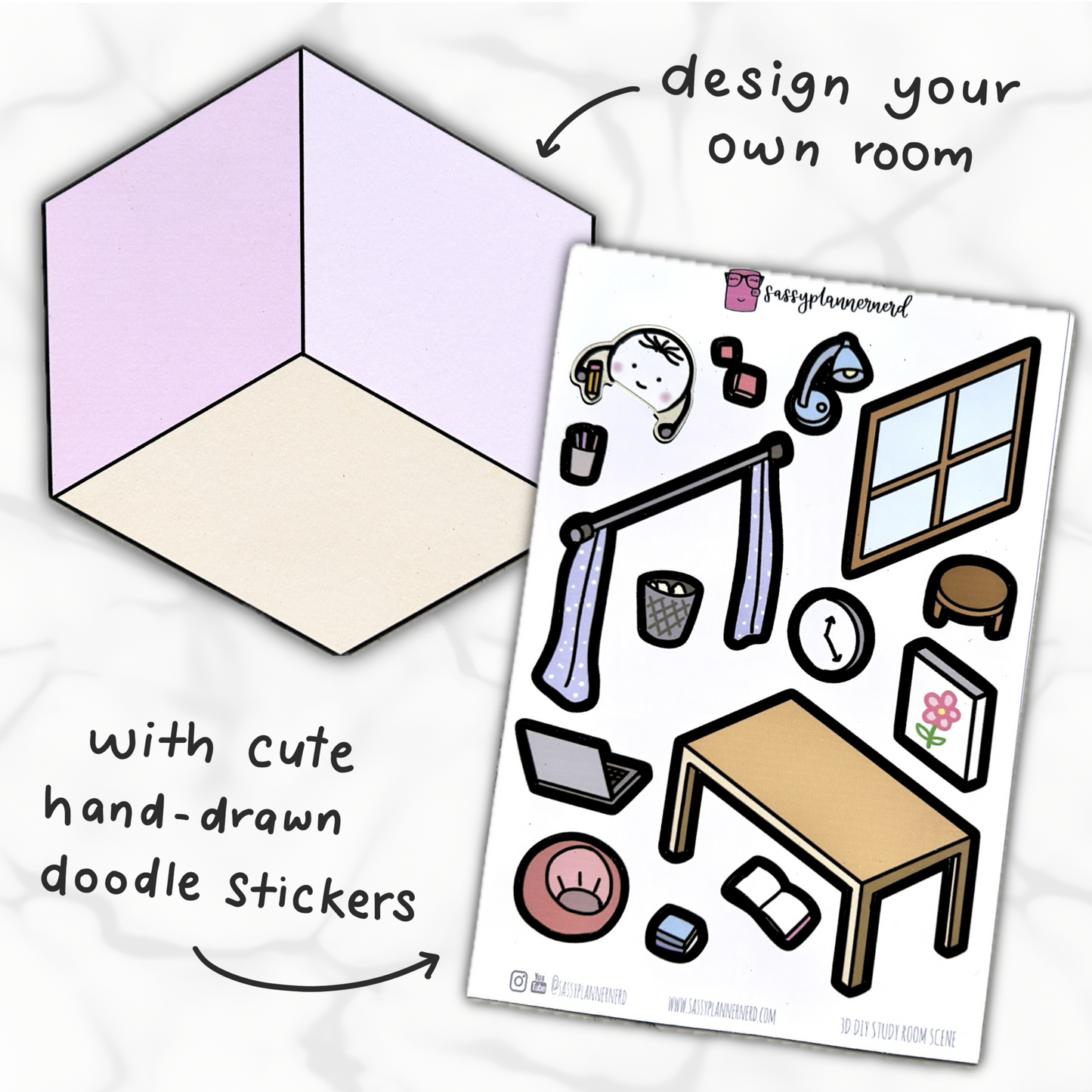 diy 3D miniature room scene