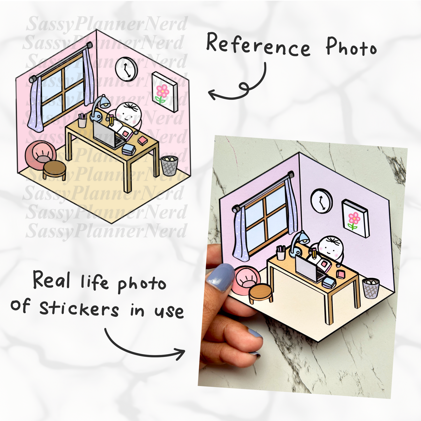 diy 3D miniature room scene
