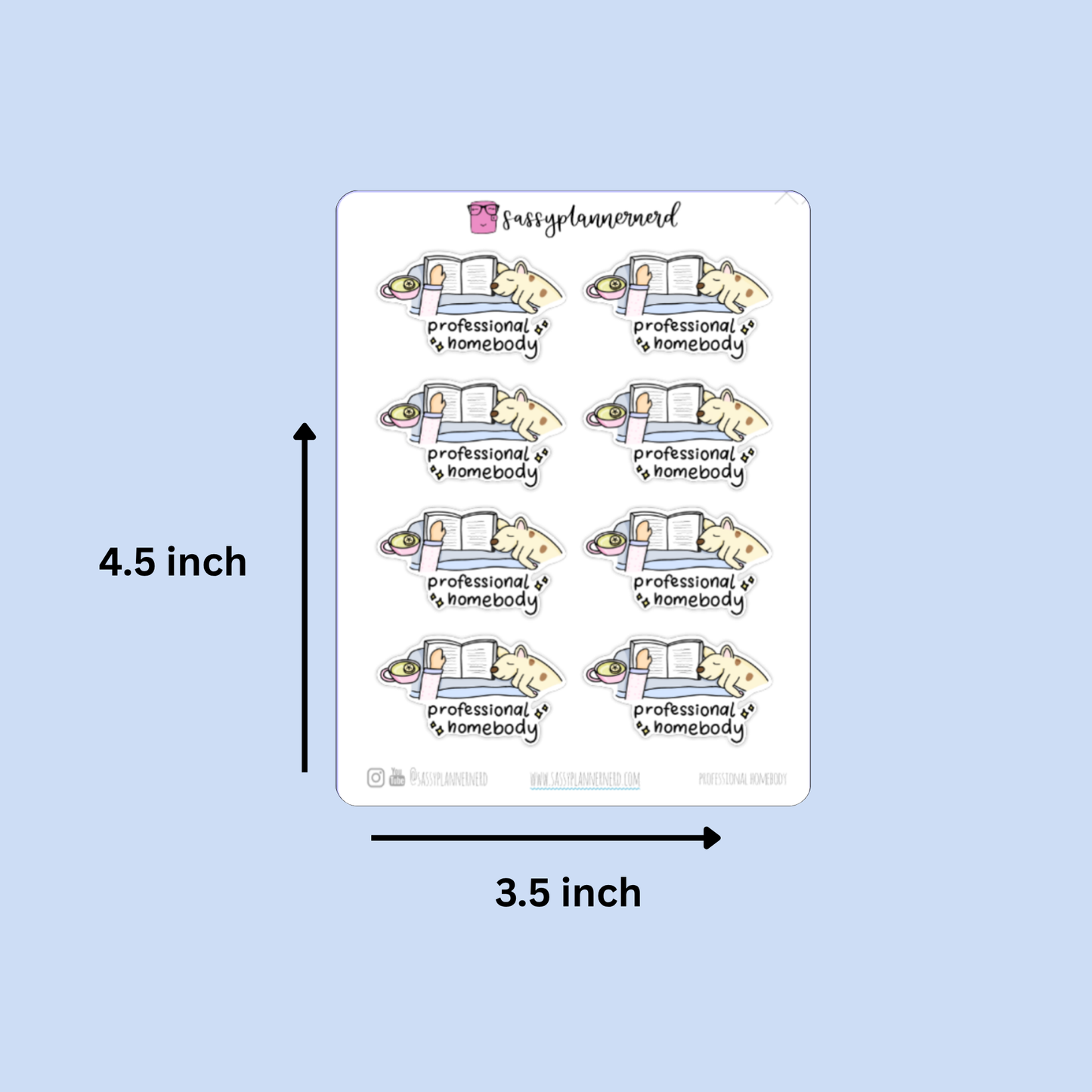 Professional homebody | Doodle Stickers