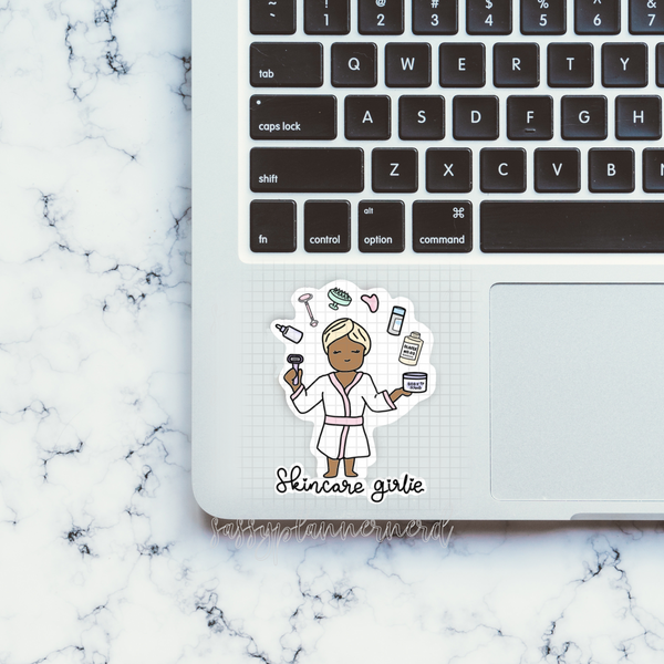 Skincare girlie // Laptop stickers // Vinyl Stickers