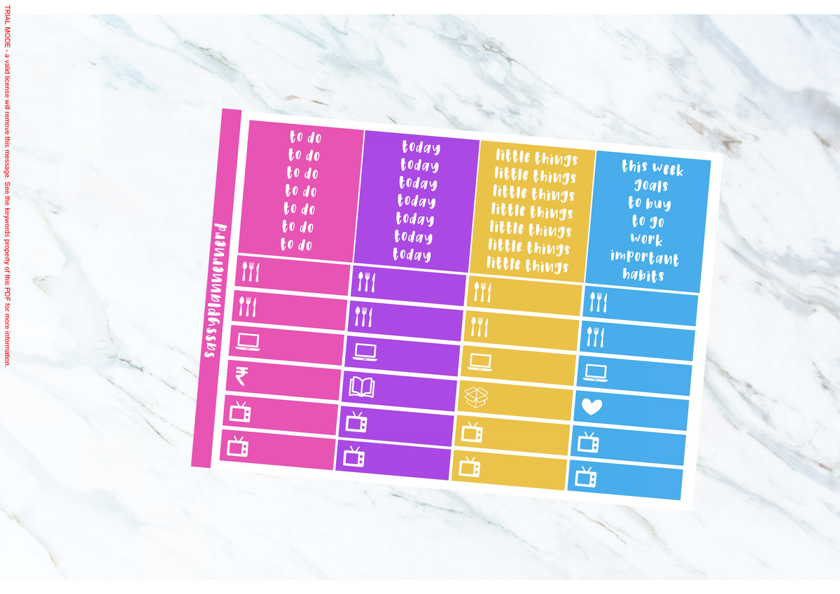 Celebrate colours | Weekly kit