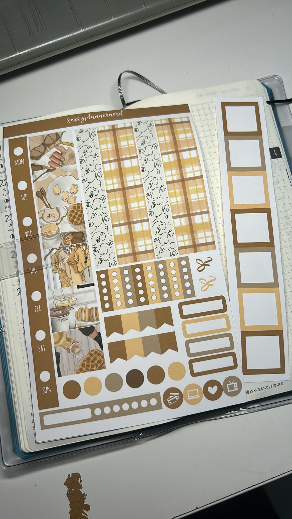 Cafe Vibes | Hobonichi Weeks Sticker kit
