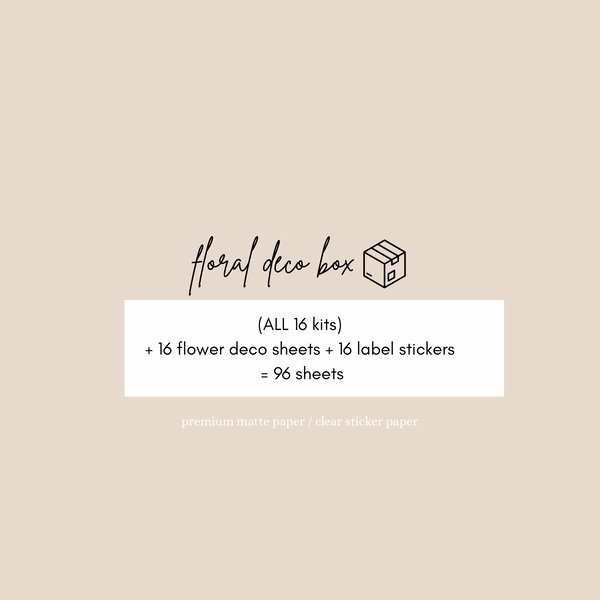 flowers deco BOX ALL 16 kits | bundle