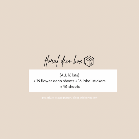 flowers deco BOX ALL 16 kits | bundle