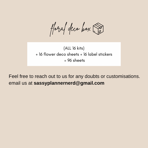 flowers deco BOX ALL 16 kits | bundle