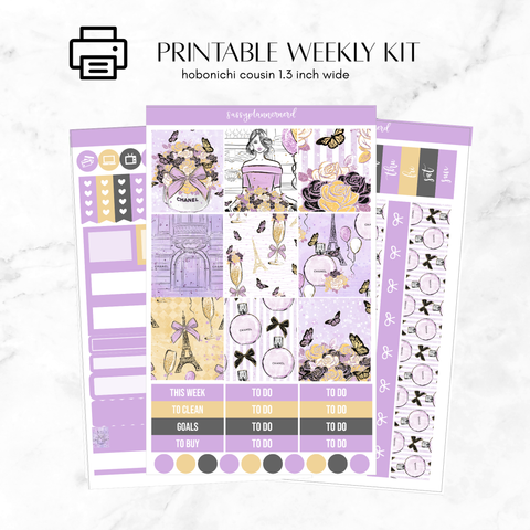 Printable Hobonichi Cousin Weekly kit - enchante’