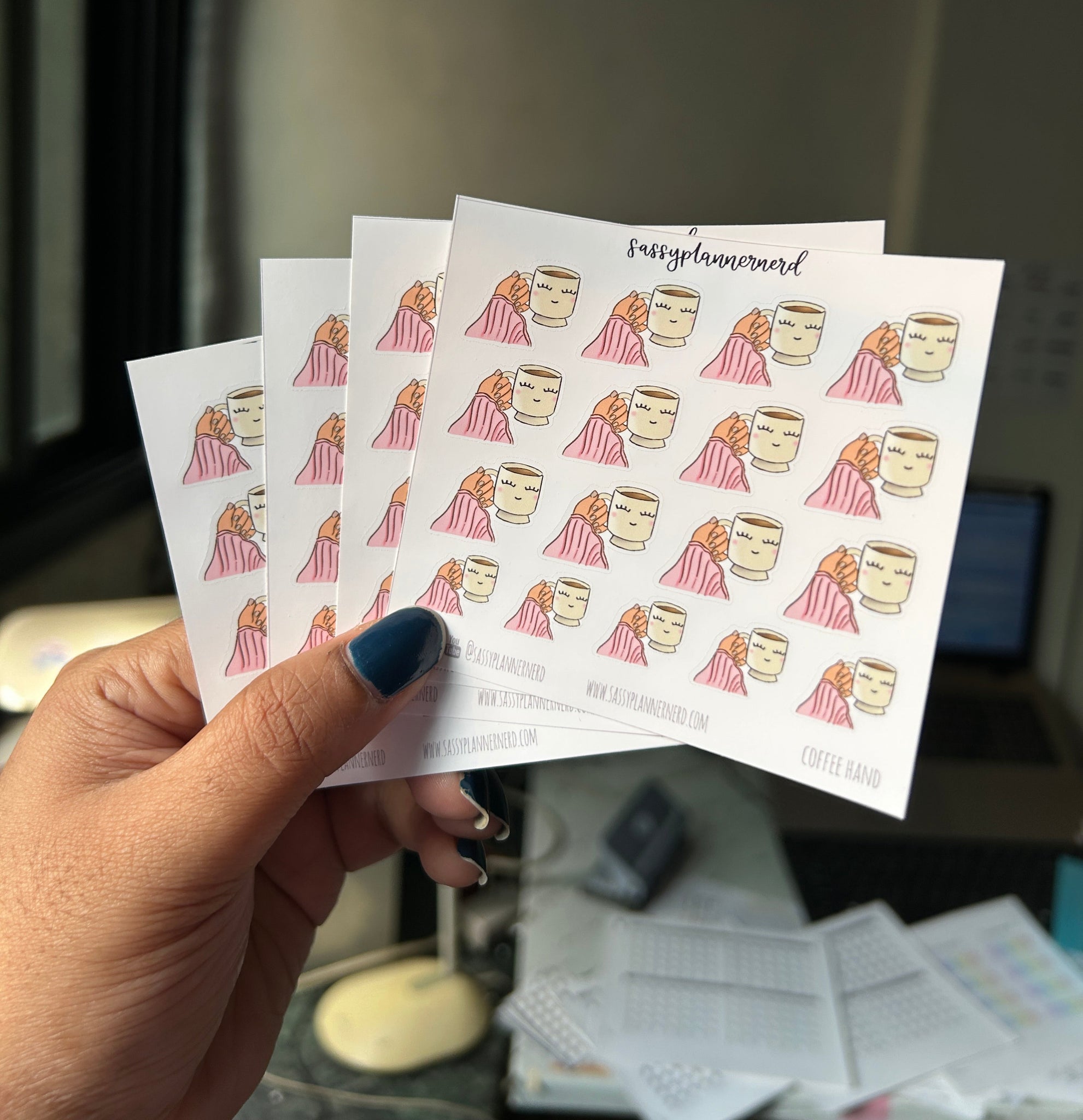 Coffee hand | Doodle Stickers