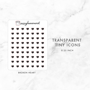 broken heart - tiny icons