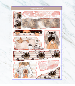 coffelicious  // torn paper stickers