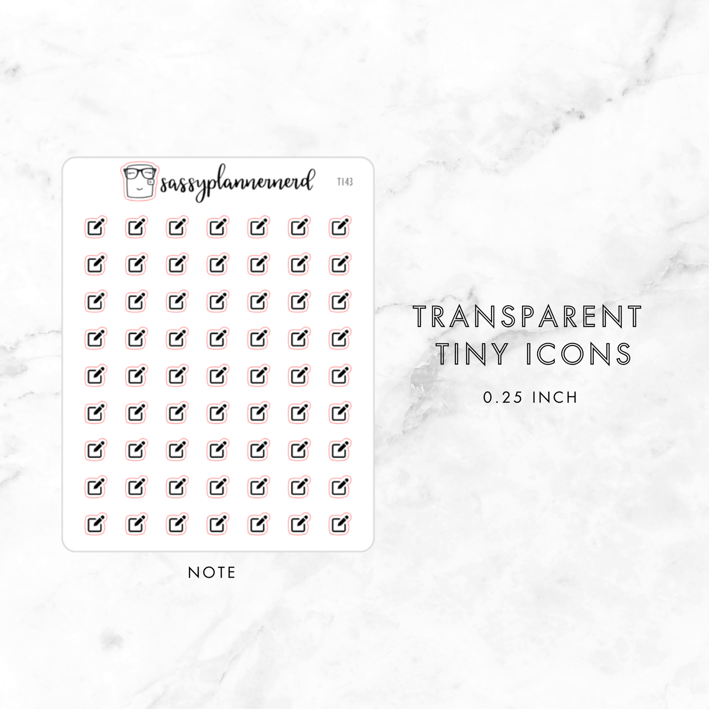 note - tiny icons
