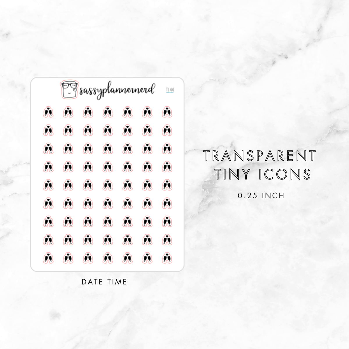 date time - tiny icons
