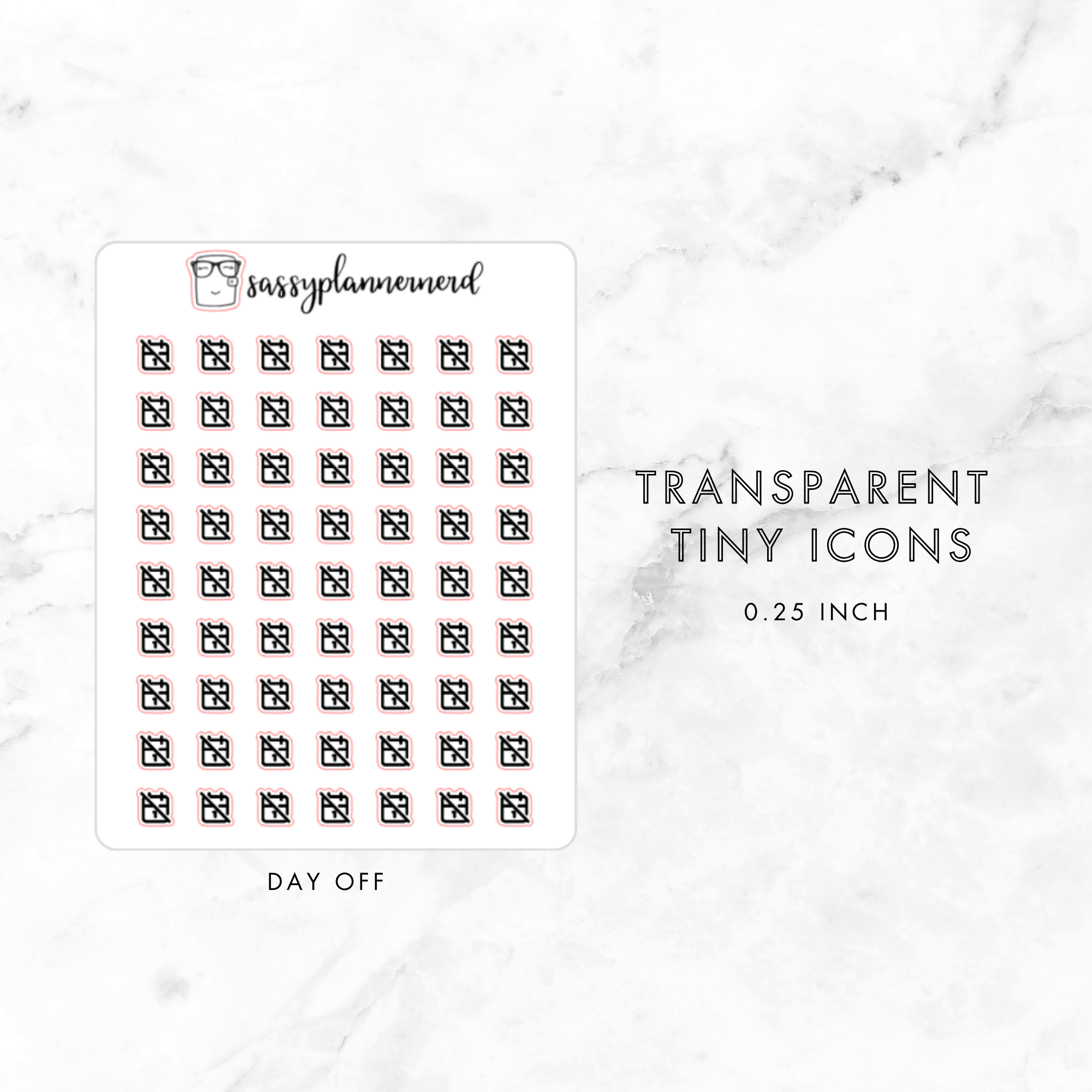 day off - tiny icons
