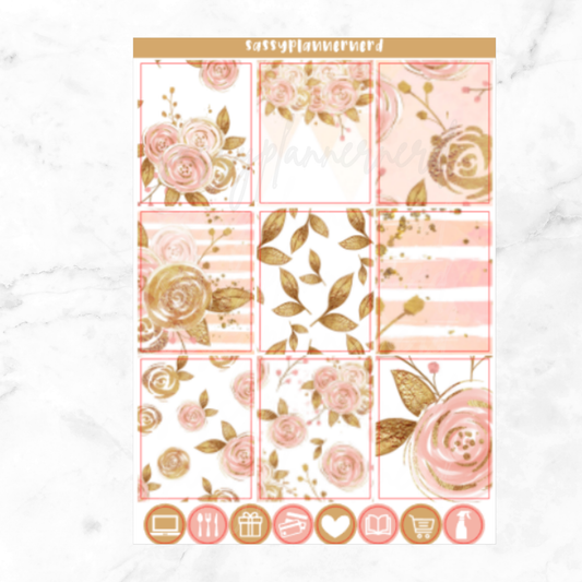 Rosegold Florals | Weekly kit | FULL KIT