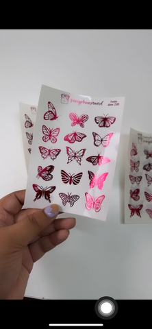 Butterfly deco // Foiled planner stickers // All foil