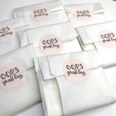 Oops Grab Bag - Clear stickers