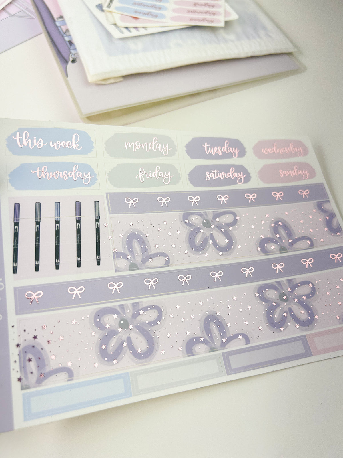 Sticker office | FOILED Weekly kit // anniversary bundle kit