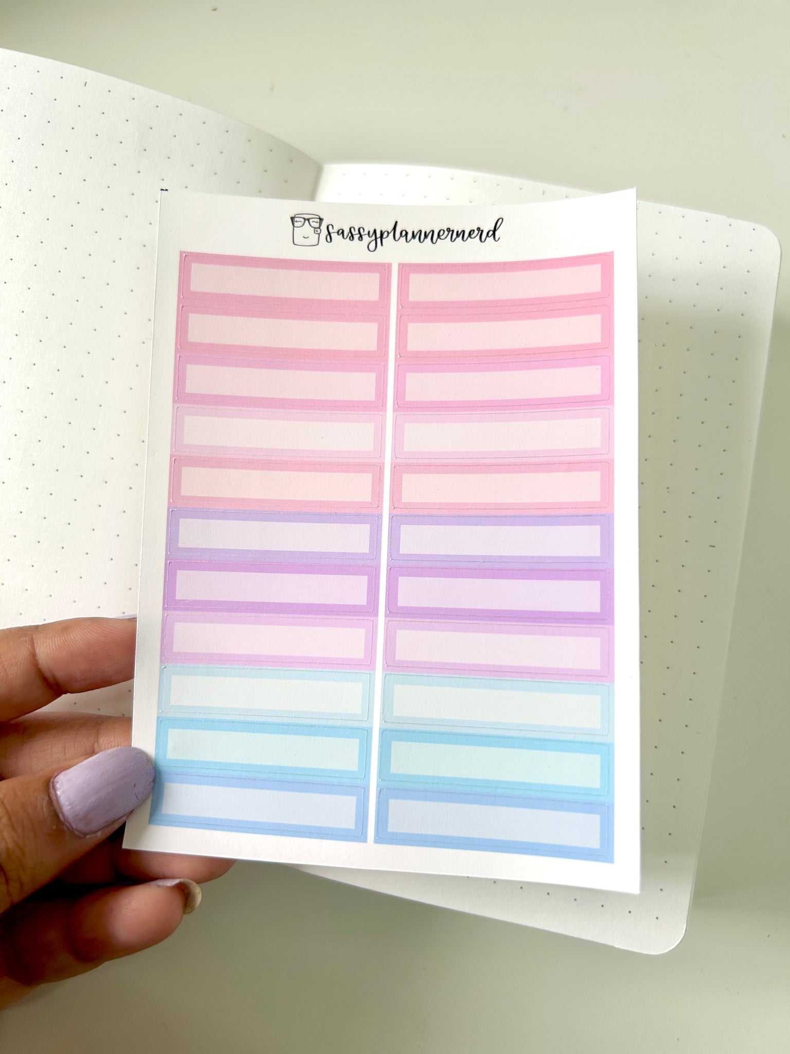 Cool Skinny labels // Rainbow Pastels // Functional stickers