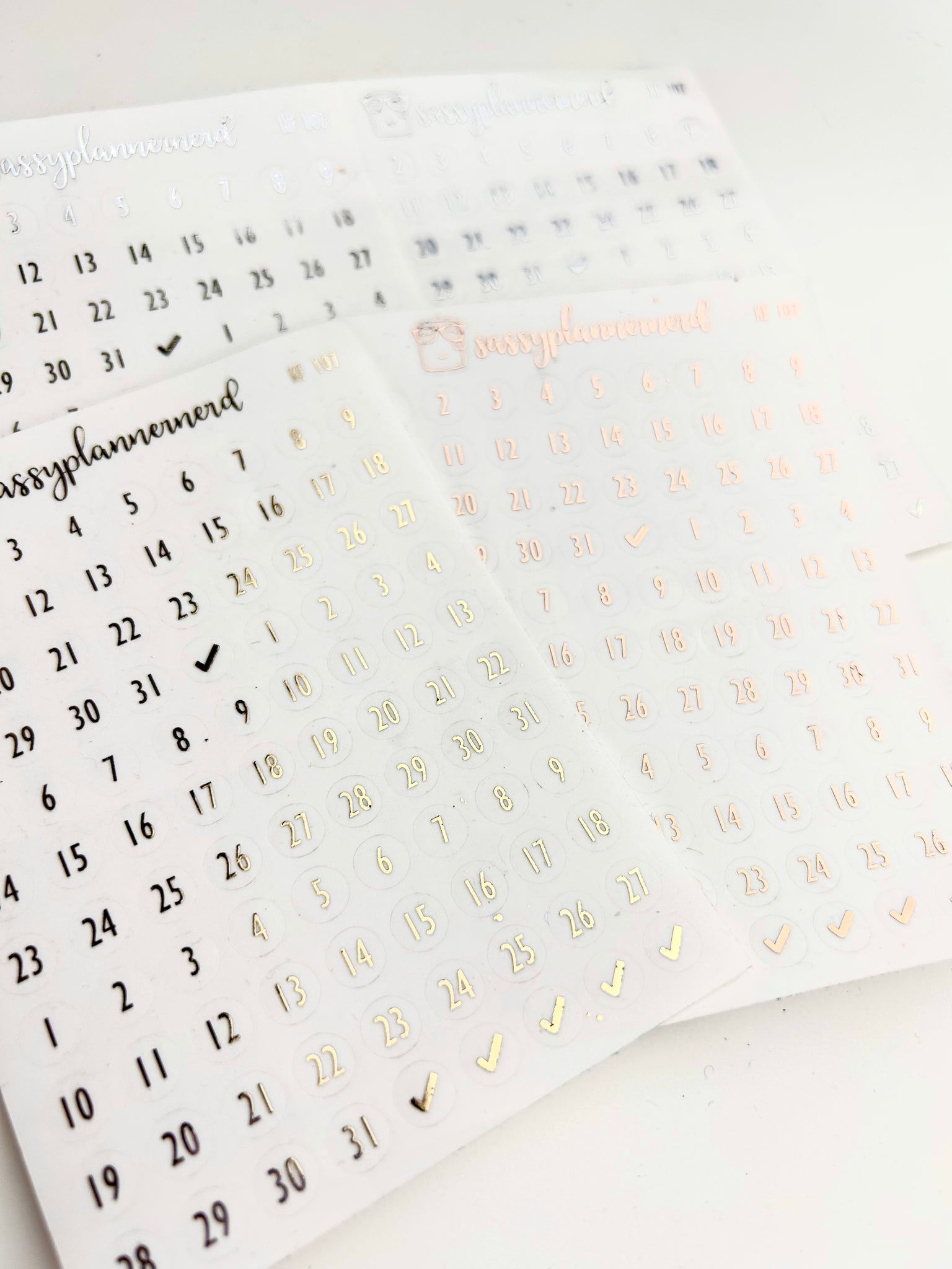 Mini Date dots // Foiled Stickers