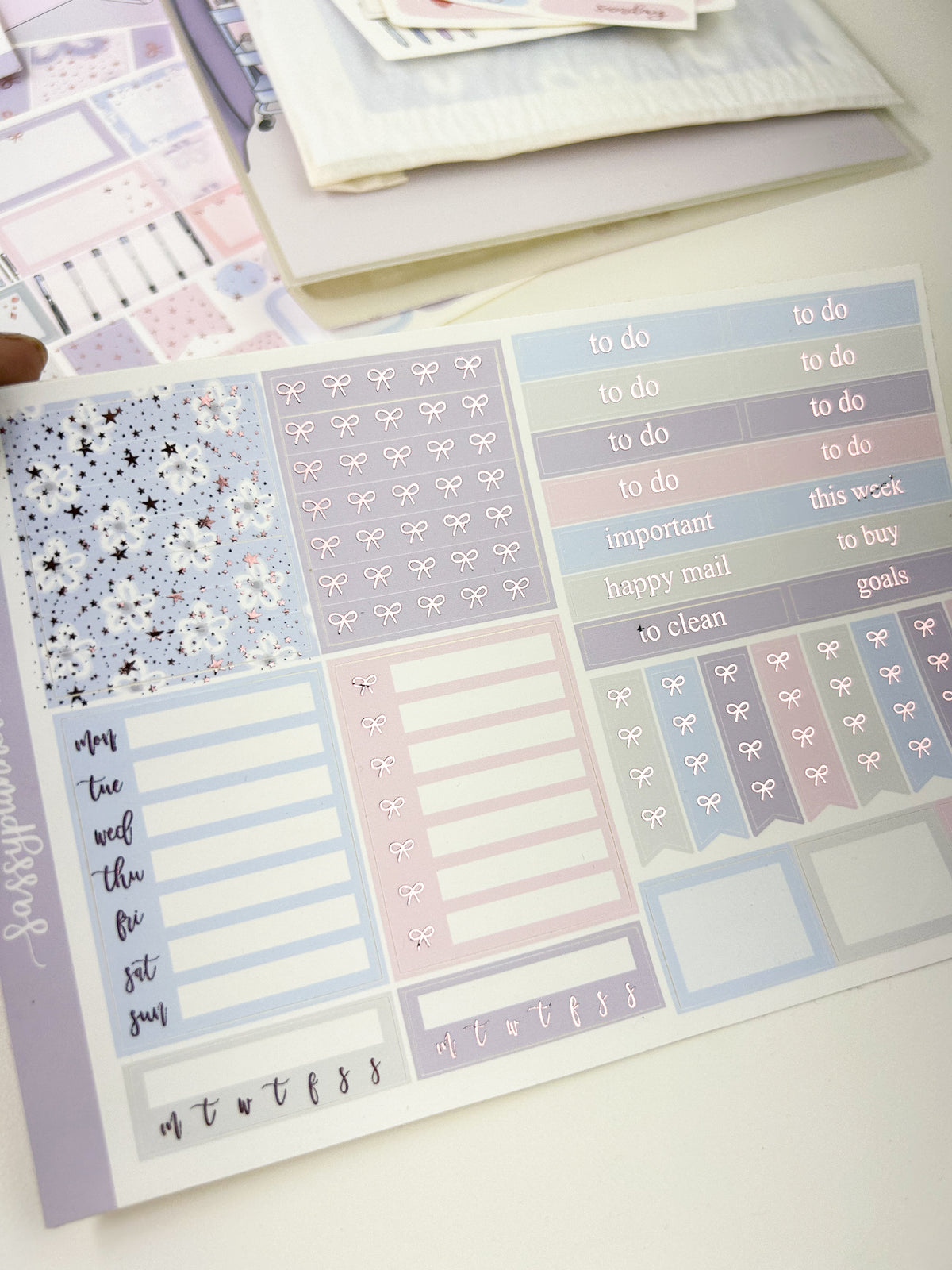 Sticker office | FOILED Weekly kit // anniversary bundle kit
