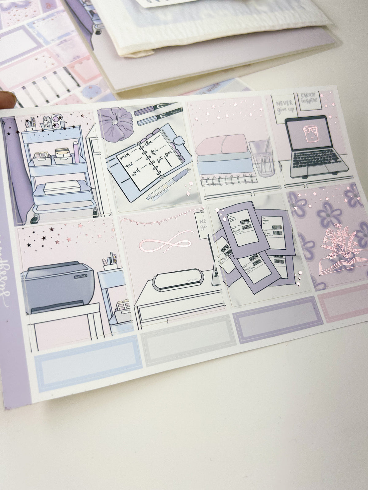 Sticker office | FOILED Weekly kit // anniversary bundle kit
