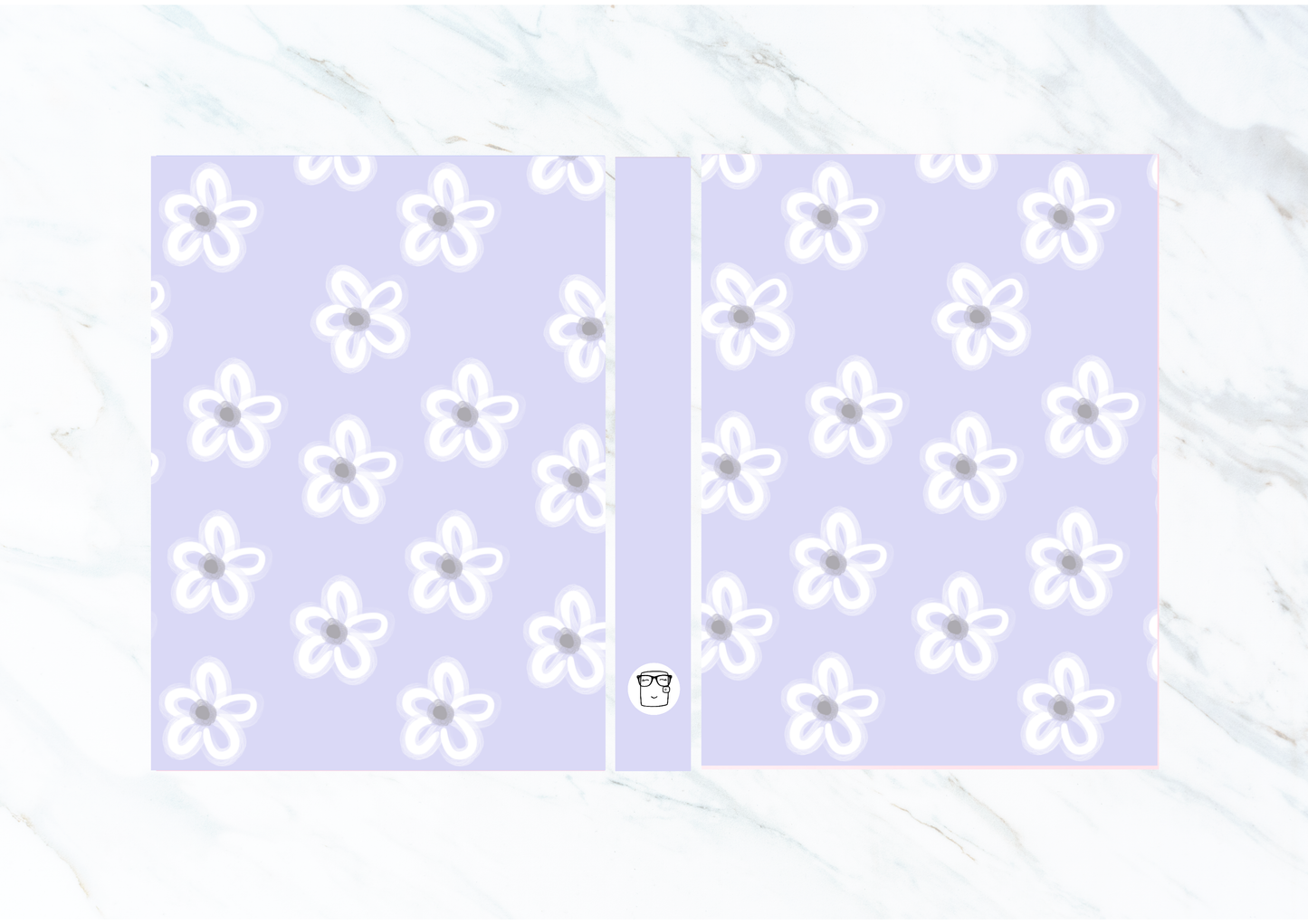 Lavendar Flowers Mini Album // Sticker Album  // 3.5 by 5 inch (only one per customer)