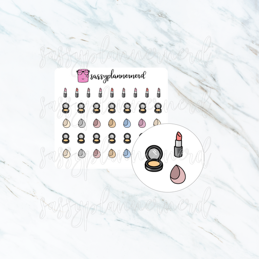 Makeup icon tiny | doodle stickers