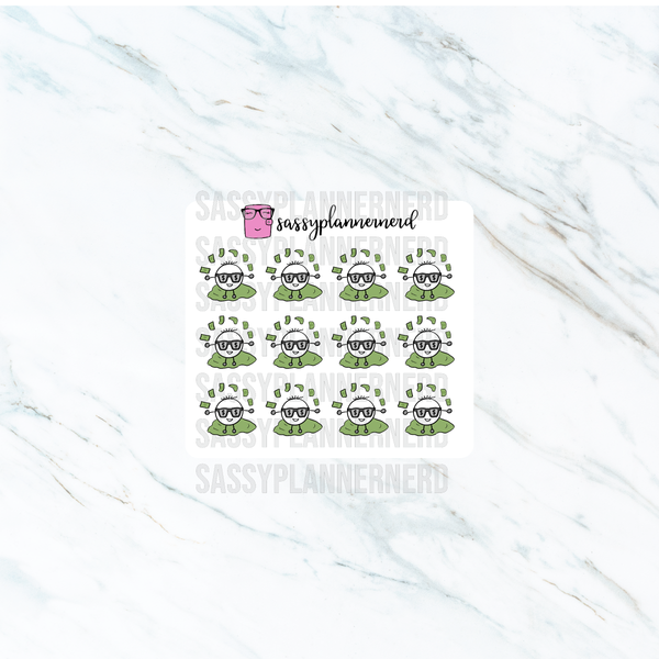 money pile | Bubba Stickers