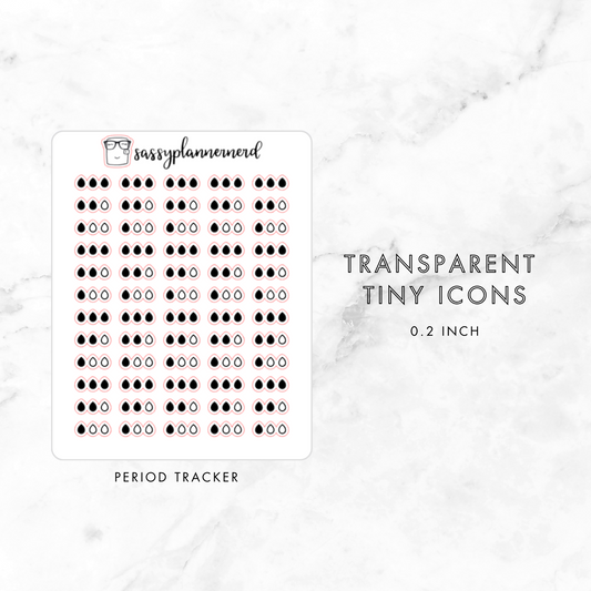 period tracker - tiny icons