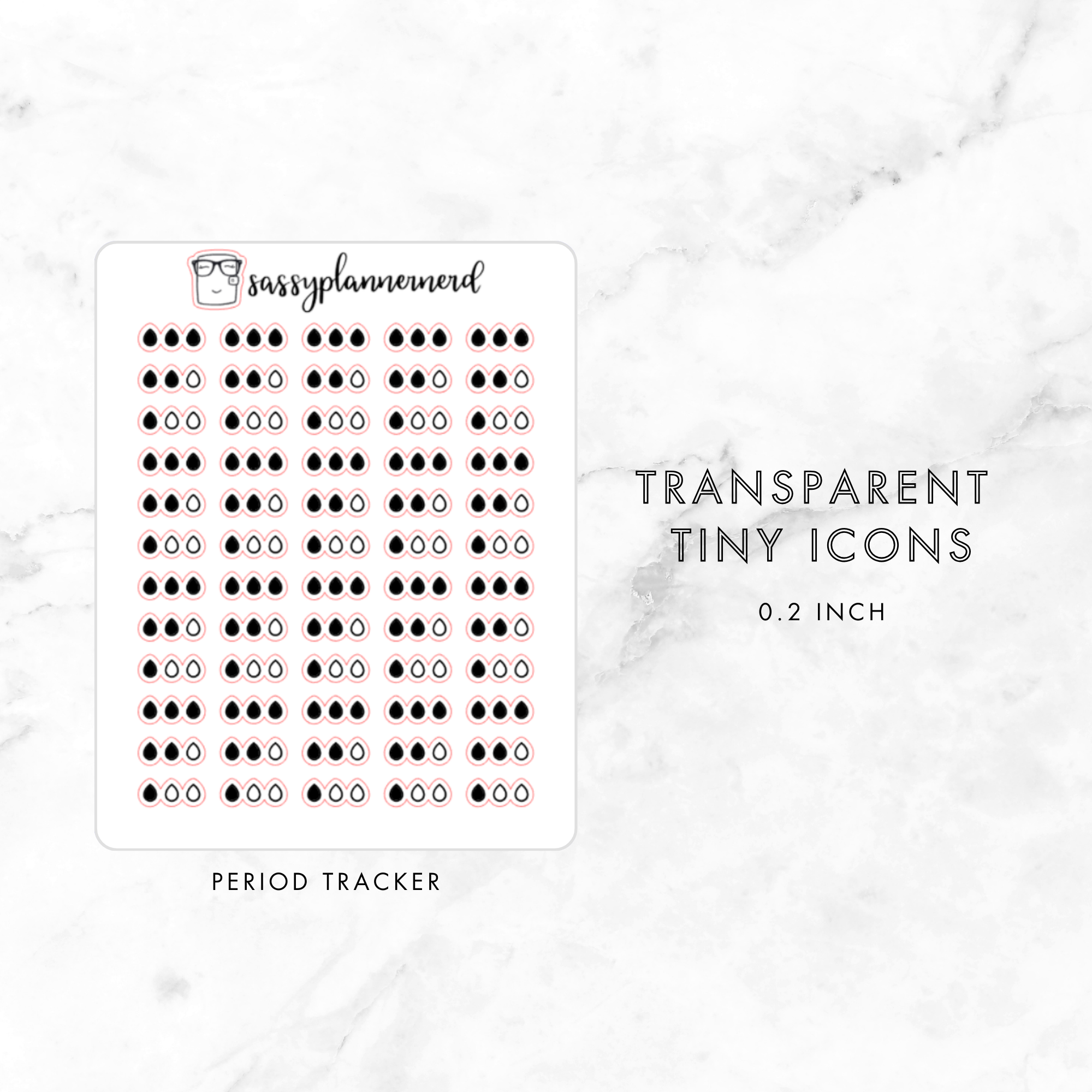 period tracker - tiny icons