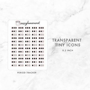period tracker - tiny icons