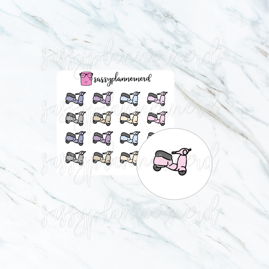 Scooter | doodle stickers