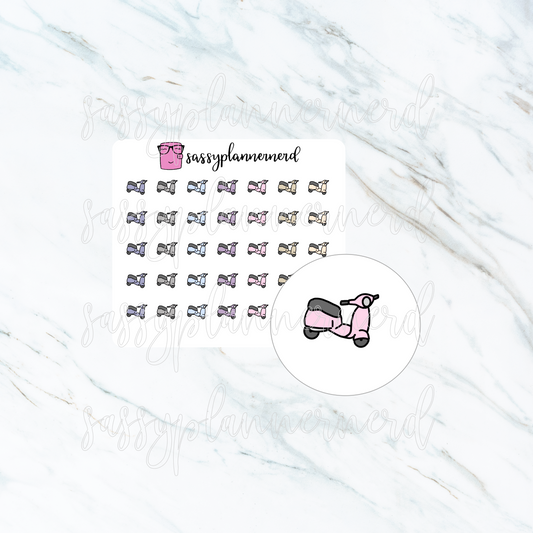 Scooter (tiny) | doodle stickers