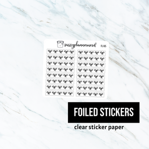 Bow Headers Overlay // Foiled Stickers // Functional Planner Stickers