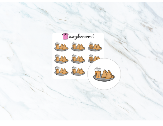 Chai Samosa | Doodle Stickers