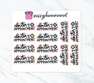 Doctor's Appointment Stickers
