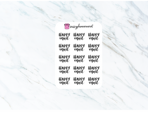 Happy Mail | Clear Stickers