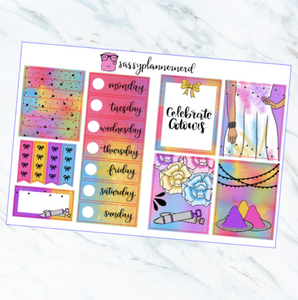 'Celebrate colours' FOILED Weekly kit