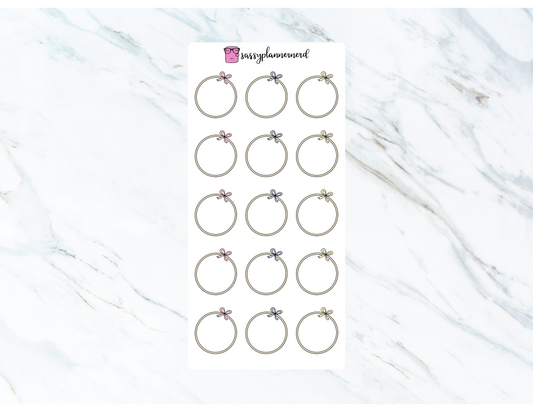 Bow Hoops | Doodle Stickers