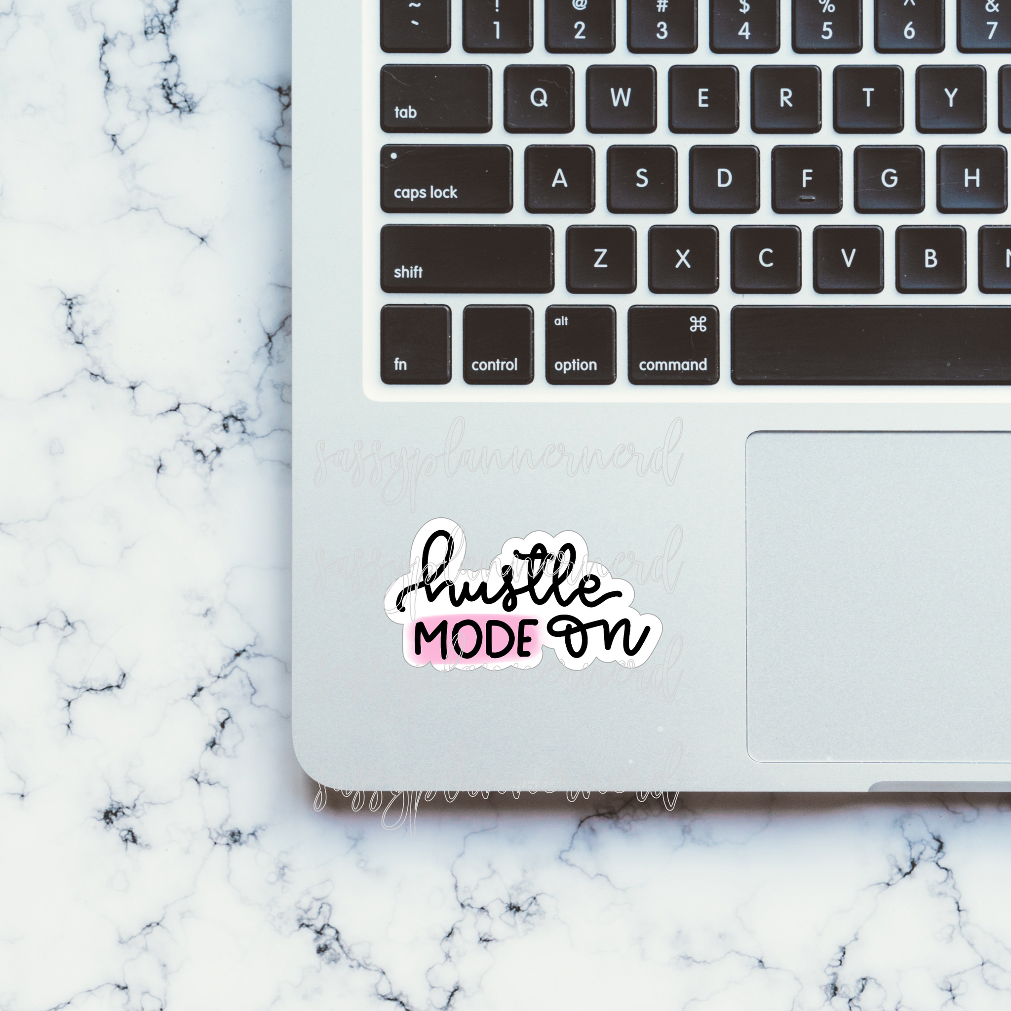 Hustle mode on // Laptop stickers // Vinyl Stickers