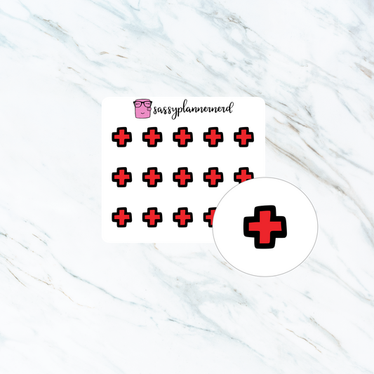 Doctor’s Red Cross | Doodle Stickers