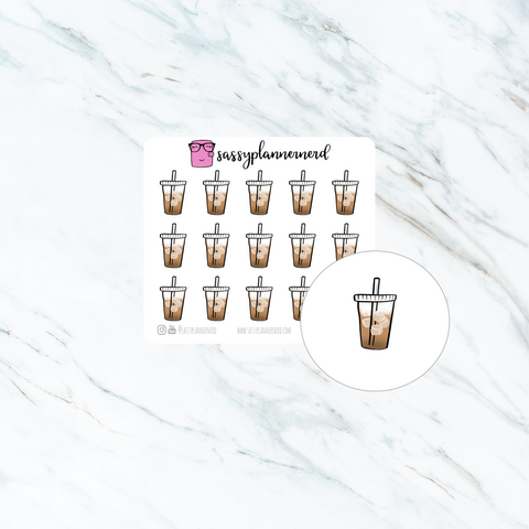 Iced coffee | Doodle Stickers