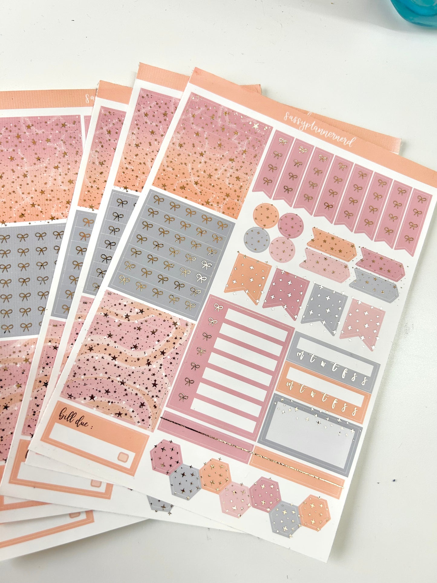 OOPS Dreamer Foiled Weekly sticker KIT